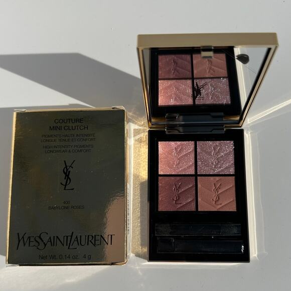 YSL Yves Saint Laurent Couture Mini Clutch Eyeshadow Palette 400 Babylone Roses - Picture 1 of 13